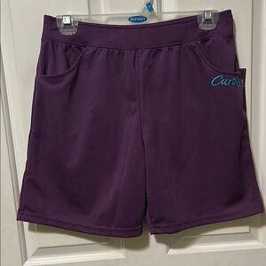 Curves workout Women's Purple Shorts new size small